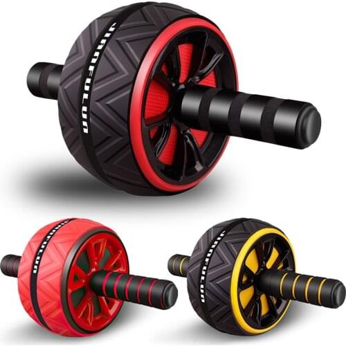 WAKYME ABS Abdominal Roller Exercise Wheel Abdominal Muscles Wheel Trainer Core Roller No Noise Home Gym Fitness Equipment