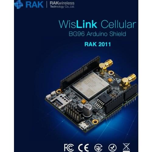 WisLTE Quectel BG96 LTE Arduino Friendly Development Board Arduino Shield Compatible Support LTE Cat GPRS Module With SIM Slot