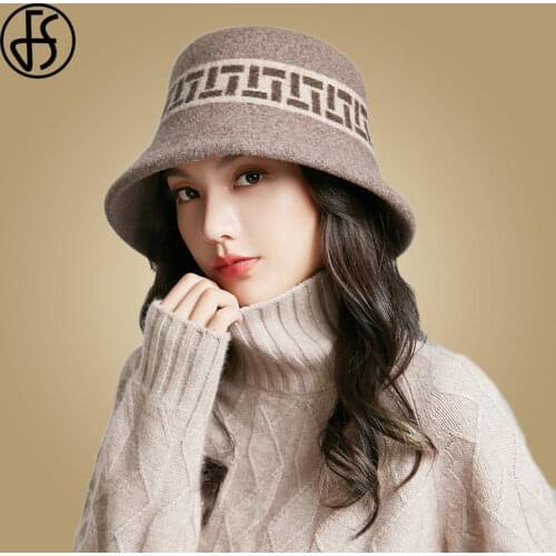 FS British Fedora Hats For Women Wool Hat Autumn Winter Fashion Wide Brim Felt Cloche Hat Vintage Church Chapeau Sombreros Mujer