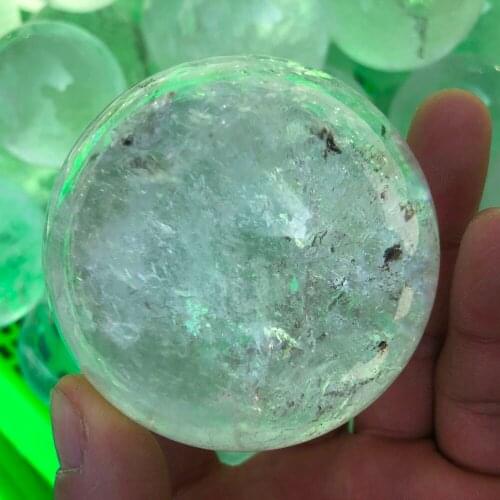 1pcs Natural white crystal ball furnishing articles home office furnishing articles of original rock of the crystal ball feng