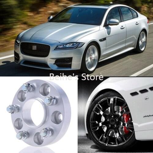 2pcs 25MM 5x108 63.4CB Car Hubcenteric Wheel Spacer Adapters For Jaguar XF 2007