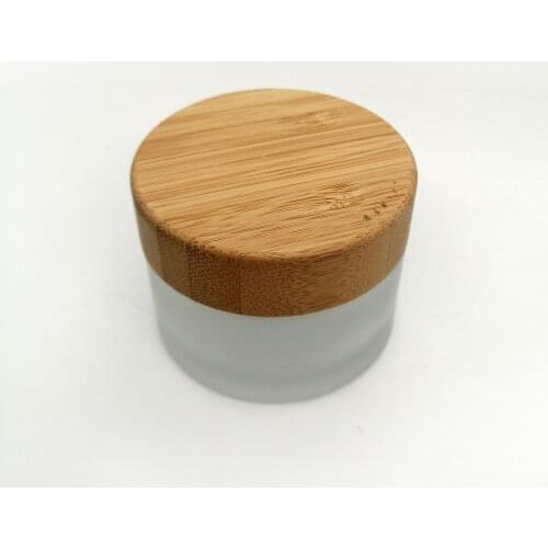 50g Matte Texture Emulsion Can, Clear Frosted Glass Jars