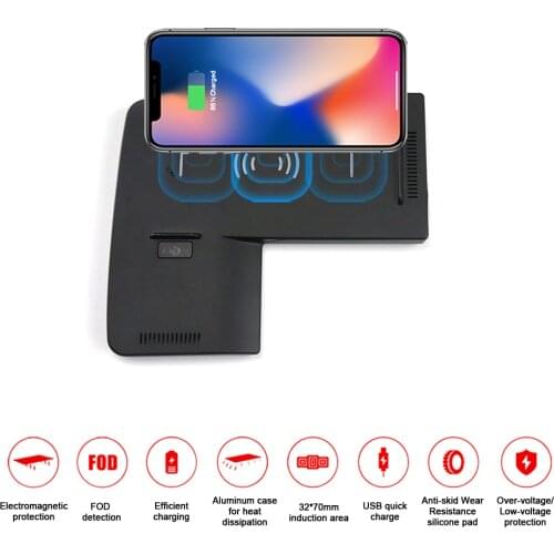 Aotsr QI Wireless Car Charger For KIA K5 2019 Intelligent Infrared Fast Wireless Sensitive Charging Phone Holder Trustworthy