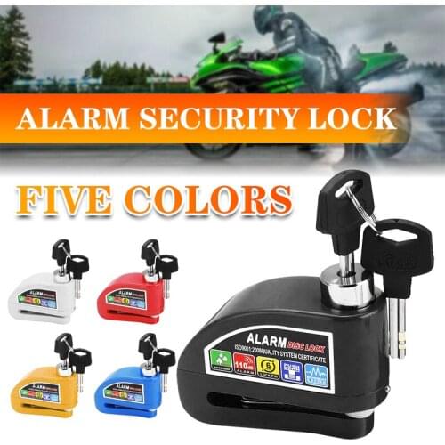 Motor Bicycle Anti-theft Wheel Disc Brake Lock Motorcycle Scooter Disc Brake Alarm Lock Waterproof Security Alarm Protection