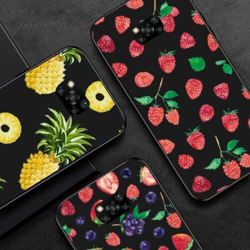 Peach Pineapple Avocado Banana fruit Phone Case For Xiaomi Mi Redmi Note 8T 9T 9S 9A 10 7 8 9 Lite pro