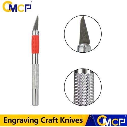 CMCP 1pc Engraving Craft Knives Aluminum Shank Carving Knife Repairing Tools Wood Carving Tools