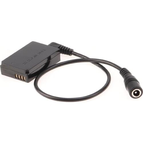 LP-E12 Dummy Battery Plate DC Couple 5.5V 2.1A Cable For Canon EOS M M2 M10 M50 M100 M200