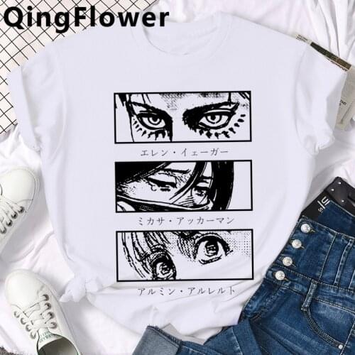 Anime Final Season Attack on Titan Shingeki No Kyojin t-shirt male plus size white t shirt print ulzzang t-shirt kawaii harajuku