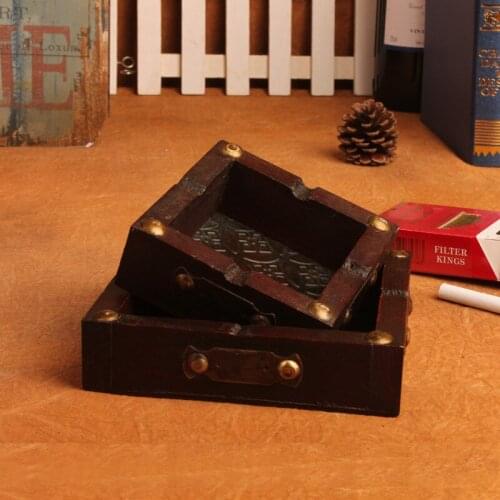 Hot [travel] Features arts and crafts wholesale wooden ashtray ashtray creative household wholesale manufacturers