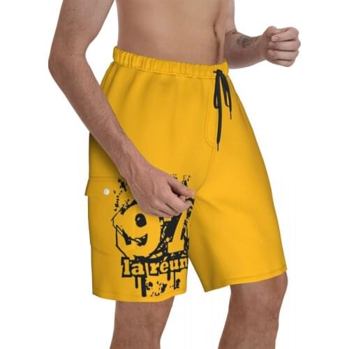 974 Reunion Island Logo Tank Top Promo Male Shorts Pocket beach pants Beach R181 Breathable Quick Dry Print Graphic Vintage