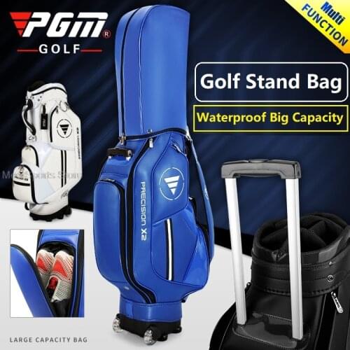 Pgm Multifunctional Golf Bag Waterproof Standard Golf Bag Travelling Aviation Pack Big Capacity Package Hold All Sets Of Clubs