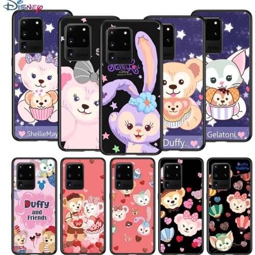 Duffy Disney Bear for Samsung S20 FE Ultra Plus A91 A81 A71 A51 A41 A31 A21S A72 A52 A42 A02S Soft Black Phone Case