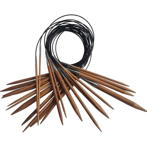 Bamboo Circular Knitting Needles Set Premium Crochet Needles Handmade Weave