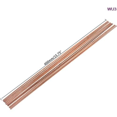 Hot 10pcs 3*1.3*400mm Low Temperature Flat Soldering Rods For Welding Brazing Repair Copper Electrode Hot Sale Wholesale