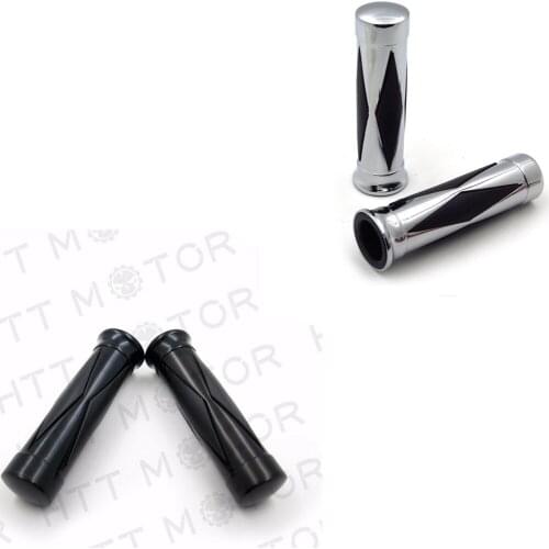 1" 25mm Black Hand Grips Handlebar For Harley Davidson Softail Sportster Dyna Touring Aftermarket Free Shipping Motorcycle Parts
