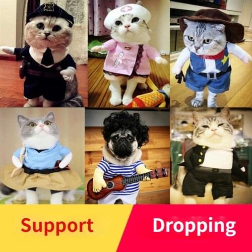 Funny Role Playing Cat Dog Clothing Christmas Halloween Transformed Coat Pets Cosplay Costume Cat Puppy Transfiguration Clothes