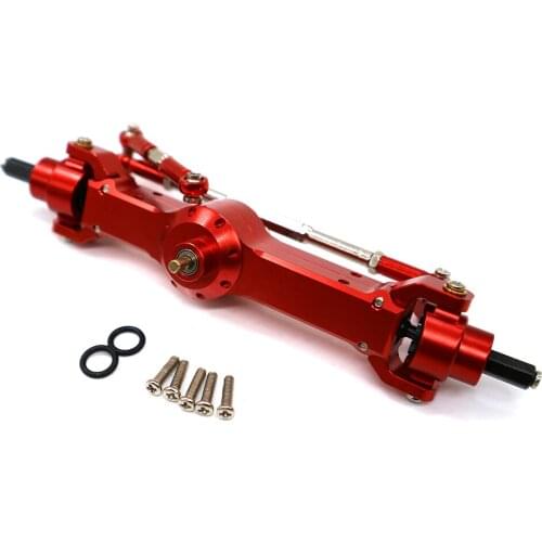 Alloy Full Front Axle for MN-99 FJ-45 1/12 RC Car Upgraded Part Kit Red