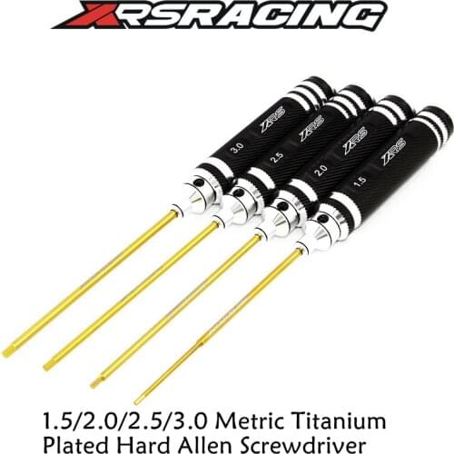 XRSRACING High Quality Model Repair Tool 1.5/2.0/2.5/3.0 Metric Titanium Plated Hard Allen Screwdriver RC parts