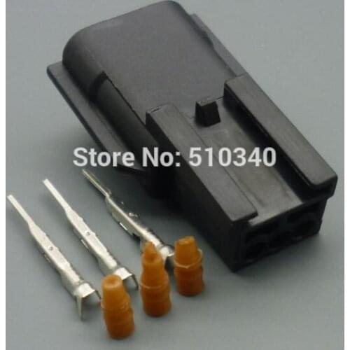 1 set 3 hole waterproof jacket Automotive connectors car male connector plug with terminal