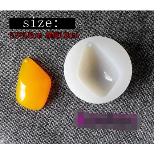 1pcs Irregular quadrilateral Liquid silicone mold DIY resin jewelry pendant necklace pendant lanugo mold resin molds for jewelry