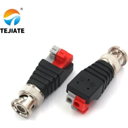 1PCS Press Type BNC M/F Header Connector Analog Surveillance Camera 75-5 Video Cable Q9 Copper Core Interface No Welding Adapter