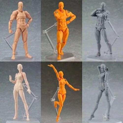 14cm 2.0 Ver. Pvc Shf Figuarts Plastid Figma Cartoon Anime Drawing Action Figure Sketch Body Joint Movable Doll Model For Youth