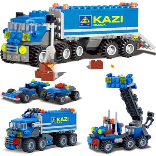 163Pcs Transport Dumper Truck Model Building Block Toys Constuction Figure Gift For Children 6409 Christmas Gifts