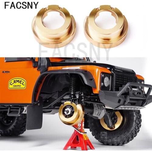 2pcs TRX4 Brass Counterweight Balance Weight Portal Drive Housing for 1/10 RC Crawler Car Traxxas TRX-4 Parts 82g/pcs