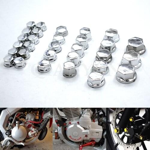 30PCS/Set Motorcycle Modification Accessories Head Screw Cover Decorative Parts for Yamaha Kawasaki Honda