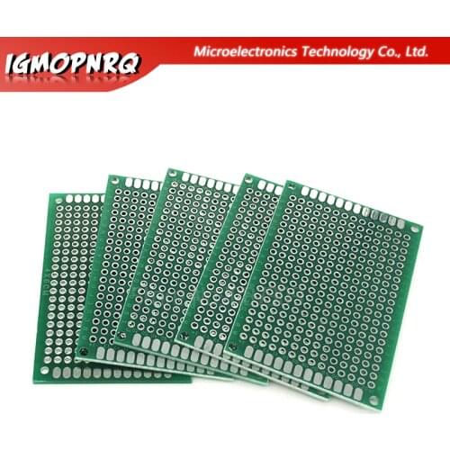 5pcs 4x6cm High-quality!! Double Side Prototype PCB diy Universal Printed Circuit Board 4*6cm Hot sale