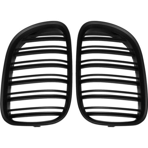 Car Grille Matte Black Kidney Sport for-BMW 7 Series F02 10-15 Dual Slat 51117184151 51117184152