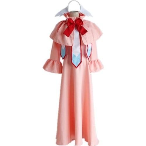 Brdwn Fairy Tail womens Mavis Vermilion cosplay Costume pink dress suit