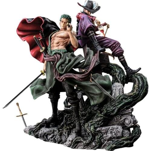 One Piece Figure Anime GK Roronoa Zoro Figma Oversized 33CM ABS Model Collection Desktop Decoration Gift Toys For Children Doll