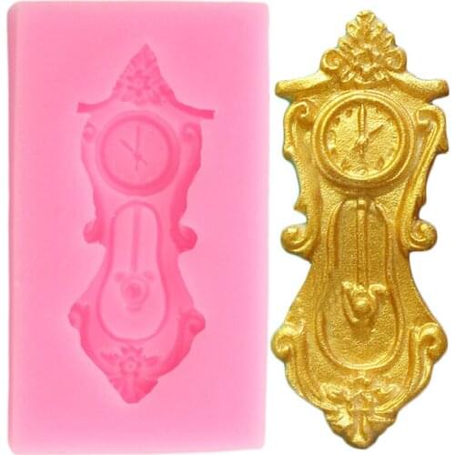 Steampunk Clock Silicone Mold Cupcake Topper Fondant Cake Decorating Tools Cookie Baking Candy Clay Chocolate Gumpaste Mould