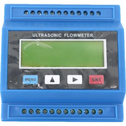 TUF-2000M+TM-1 Clamp On Flow Meter Flow Module Digital Ultrasonic Flowmeter Liquid Flow Tester DN50mm-700mm