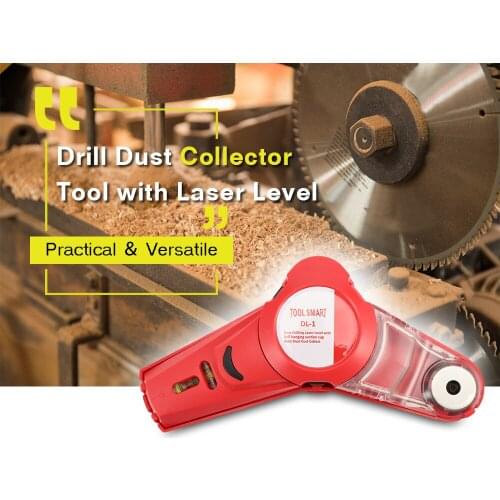DL - 1 Drill Dust Collector with Laser Level for Picture Hanging