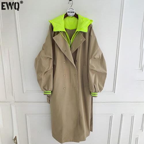EWQ Women's Raincoats With A Hood