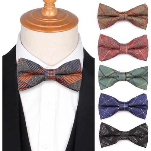 Plaid Bow Tie For Men Women Classic Suits Bowtie For Party Wedding Adult Mens Bow ties Cravats Adjustable Boys Tie Bow knot