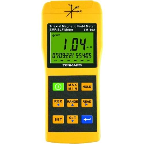 TENMARS TM-192 EMF Meter Use For Measuring Electromagnetic Fields of Extremely Low Frequency(ELF) of 30 to 300Hz