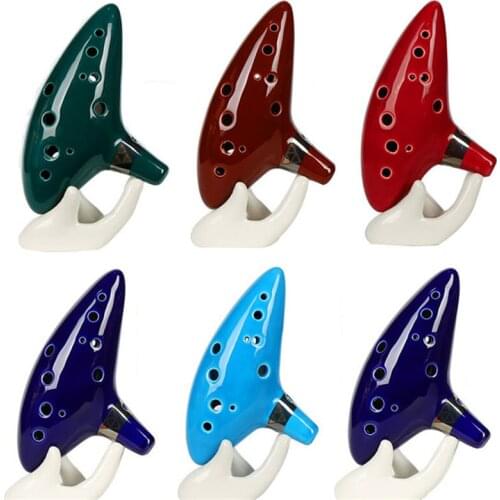 Instrumentos Musicales 12 Hole Ocarina Alto C Tone Ceramic Ocarina Zelda
