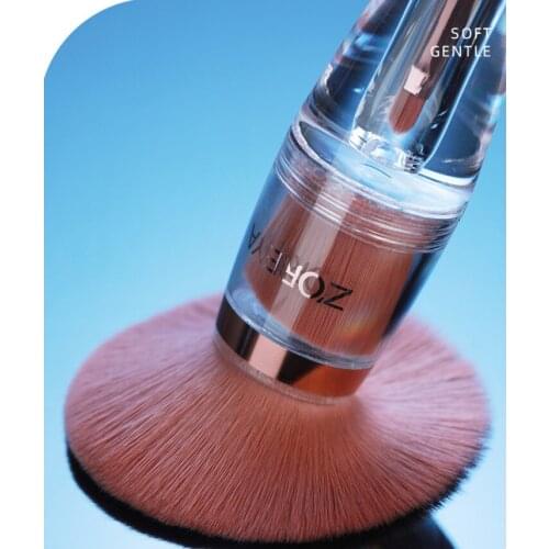 3 In 1 Makeup Brushes Set Synthetic Eye Shadow Contour Foundation Brush Cosmetic Tool Multifunction Travel Blush Box Gift