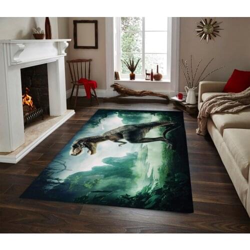 Dinosaur Pattern Non-Slip floor Carpet, teenagers carpet Modern carpet, 3d digital printing carpet soft carpet, fan Carpet