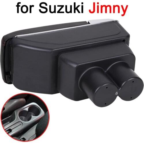 Armrest Box Storage with Front & Rear USB for Suzuki Jimny