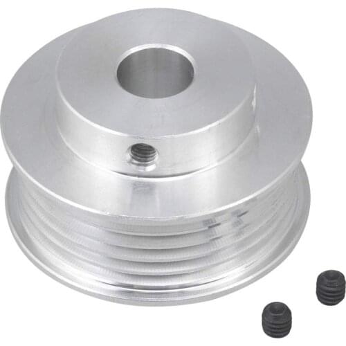 41mm Dia V-Type Belt Pulley Double-sided Hollow 10mm Inner Hole Dia