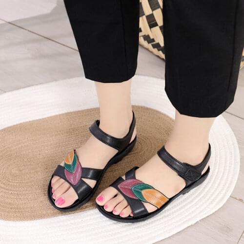 Lorilury Brand Sandals for Women Summer Wedge Platform Slides Plus Size 42 43 Female Shoes Woman Sandalias De Las Mujeres