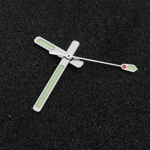 For SKX007/SBBN Abalone Watch Hands Japan C3 Super Luminous Watch Pointers Suitable for NH35A/NH36A Auomatic Movement