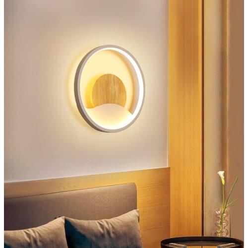 Led Nordic Style Wall Lamp Hall Staircase Simple Modern Bathroom Led Wall Lights Tv Background Bedroom Bedside Lighting