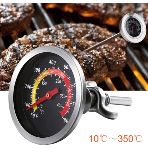 BBQ Barbecue Thermometer Dial Display Oven Grill Rotisserie Cooking Food Probe Temp Gauge Home Kitchen Tools Accessories