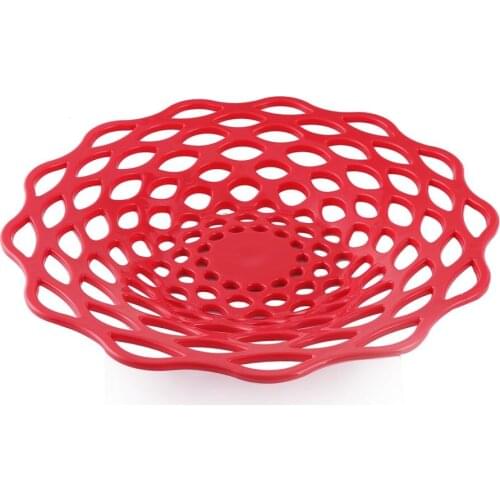 Pink Color Splayed Fruit Dish