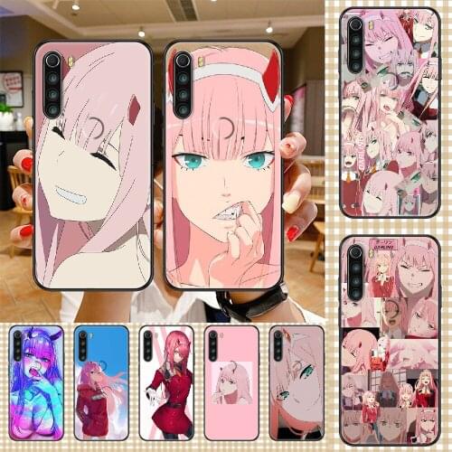 Anime Zero Two Phone case For Xiaomi Redmi Note 7 7A 8 8T 9 9A 9S 10 K30 Pro Ultra black luxury back trend funda painting
